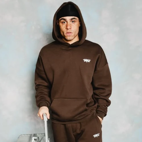 45keys kontakthoodie brown