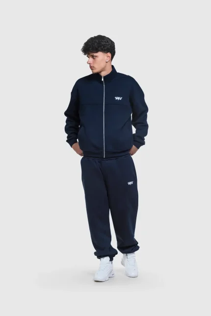 45Keys Basic Cuffed Jogger Navy (18)