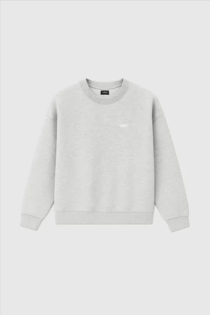 45Keys Basic Sweater Grey Melange (1)