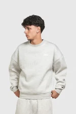 45Keys Basic Sweater Grey Melange (15)