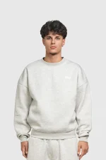 45Keys Basic Sweater Grey Melange (18)