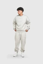 45Keys Basic Sweater Grey Melange (20)