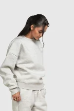 45Keys Basic Sweater Grey Melange (3)