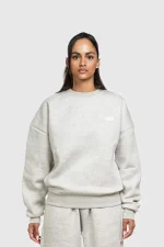 45Keys Basic Sweater Grey Melange (7)