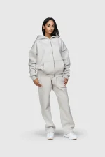 45Keys Basic Sweatpants Grey Melange (8)
