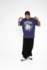 45Keys Fortyfive Logo Shirt Navy (6)
