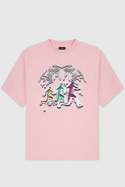 45Keys Fortyfive Logo Shirt Pink (1)