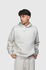 45keys Basic Hoodie Grey Melange (13)