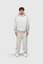 45keys Basic Hoodie Grey Melange (21)
