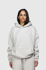 45keys Basic Hoodie Grey Melange (6)