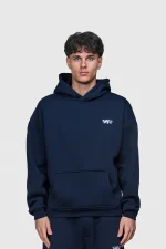 45keys Basic Hoodie Navy (13)