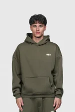 45keys Basic Hoodie Olive (15)