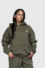 45keys Basic Hoodie Olive (2)