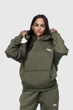 45keys Basic Hoodie Olive (3)