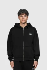 45keys Basic Zip Hoodie Black (10)