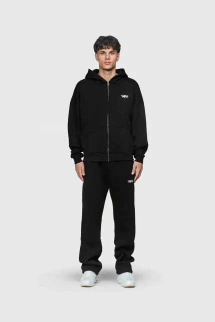45keys Basic Zip Hoodie Black (14)