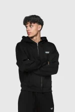 45keys Basic Zip Hoodie Black (8)
