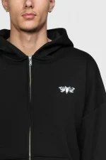 45keys Basic Zip Hoodie Black (9)