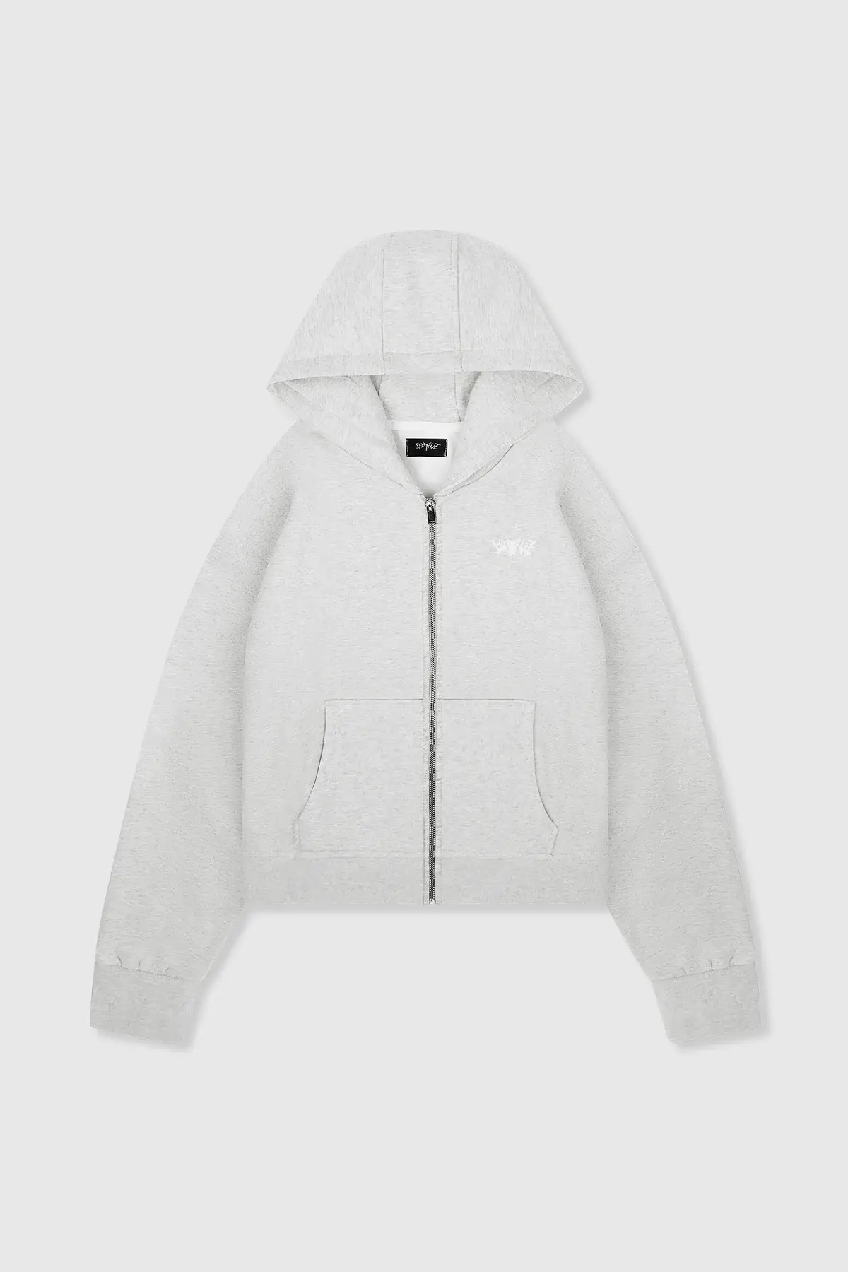 45keys Basic Zip Hoodie Grey Melange (1) 45keys Basic Zip Hoodie Grey Melange (1)