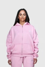 45keys Basic Zip Hoodie Pink (15)