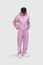 45keys Basic Zip Hoodie Pink (8)