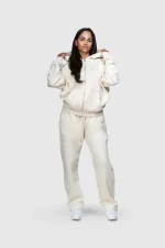 45keys Basic Zip Tracksuit Creme (2)