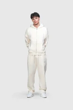 45keys Basic Zip Tracksuit Creme (5)