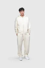 45keys Basic Zip Tracksuit Creme (6)