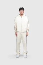 45keys Basic Zip Tracksuit Creme (7)