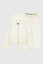 45keys Basic Zip Tracksuit Creme (8)