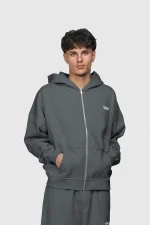 45keys Basic Zipper Hoodie Anthrazit (10)