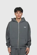 45keys Basic Zipper Hoodie Anthrazit (12)