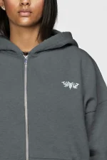 45keys Basic Zipper Hoodie Anthrazit (4)