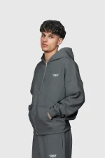 45keys Basic Zipper Hoodie Anthrazit (9)