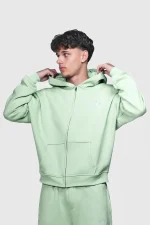45keys Basic Zipper Hoodie Mint (11)