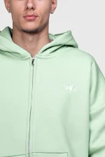 45keys Basic Zipper Hoodie Mint (14)