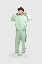 45keys Basic Zipper Hoodie Mint (16)