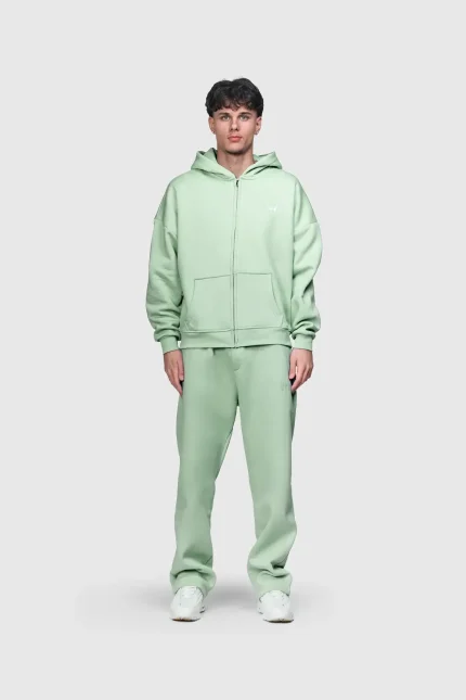 45keys Basic Zipper Hoodie Mint (19)