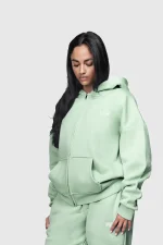45keys Basic Zipper Hoodie Mint (3)