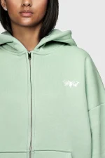 45keys Basic Zipper Hoodie Mint (5)