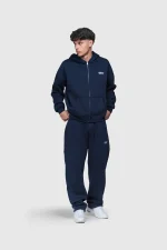 45keys Basic Zipper Hoodie Navy (11)
