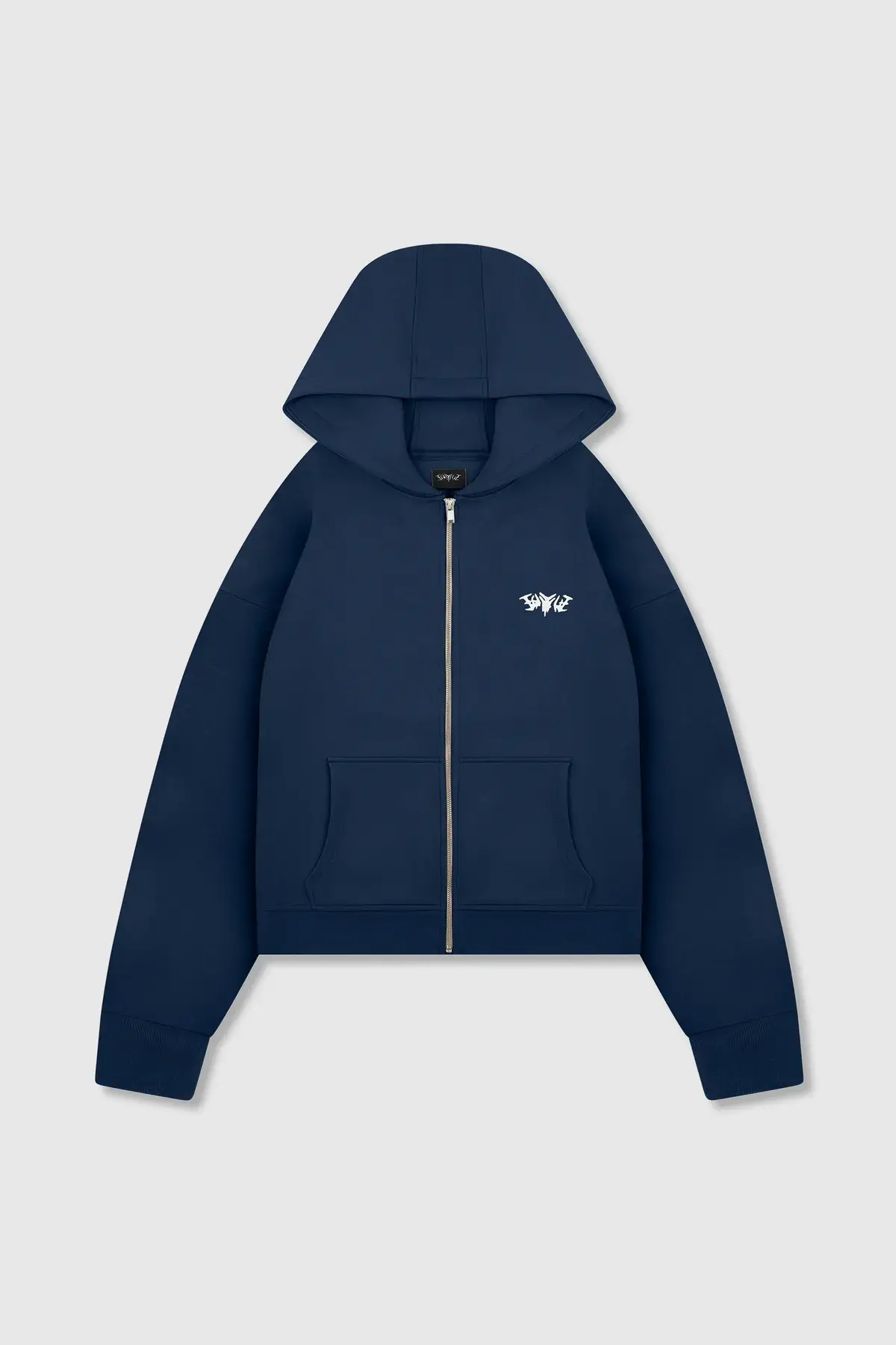 45keys Basic Zipper Hoodie Navy (13) 45keys Basic Zipper Hoodie Navy (13)