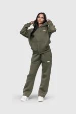 45keys Basic Zipper Hoodie Olive (6)