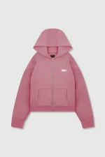 45keys Basic Zipper Hoodie Rose (1)