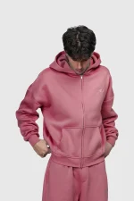 45keys Basic Zipper Hoodie Rose (14)