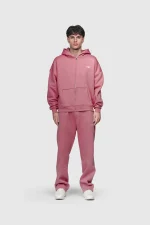 45keys Basic Zipper Hoodie Rose (23)