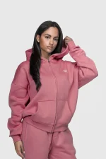 45keys Basic Zipper Hoodie Rose (4)