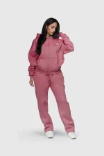 45keys Basic Zipper Hoodie Rose (8)