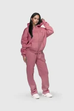 45keys Basic Zipper Hoodie Rose (9)