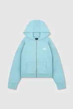 45keys Basic Zipper Hoodie Turquoise (1)